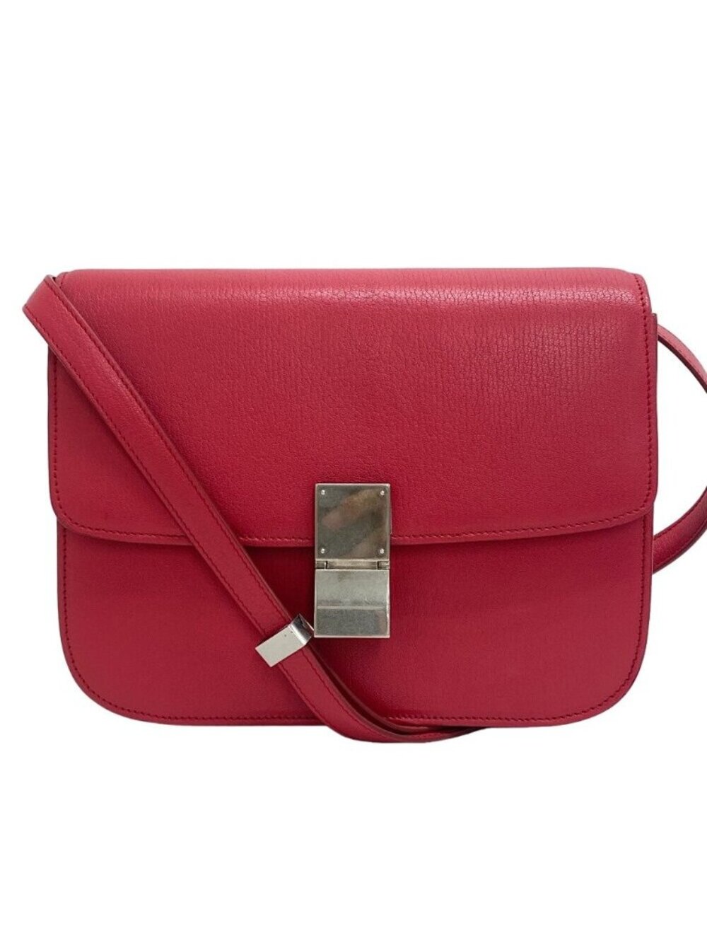 Celine Classic Box Leather Shoulder Bag Pink - Picture 1 of 8